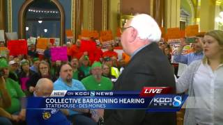 Over 1,000 gather for collective bargaining hearing