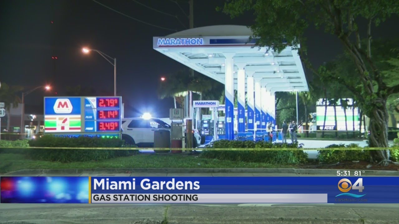 Shooting Investigation at Miami Gardens Gas Station - YouTube
