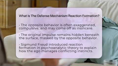 What Is The Defense Mechanism Reaction Formation? - Psychological Clarity