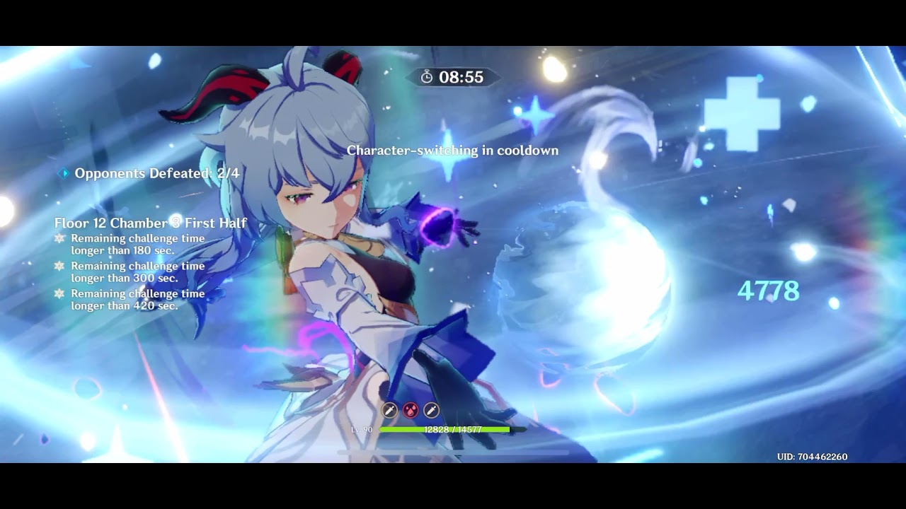 Genshin Impact Spiral Abyss 12-3 Mono Cryo Team