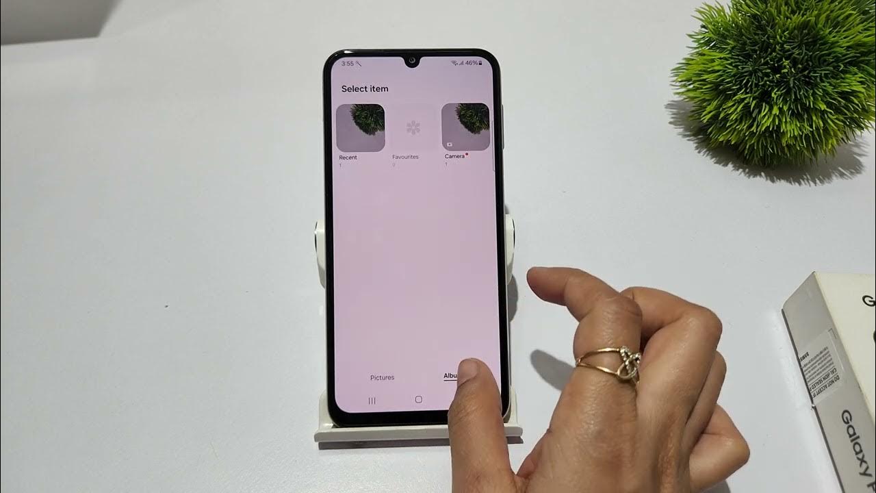 How to turn on video calling effect in samsung galaxy a15 video