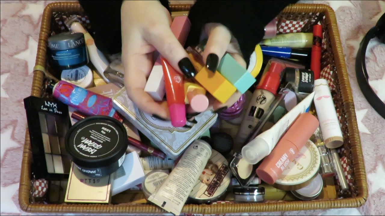 ASMR makeup rummage / no tapping no talking 💄