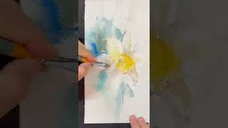 Watercolour Demonstration, Daffodil