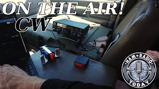 CW / Morse Code "on the air" copy practice from a POTA activation.