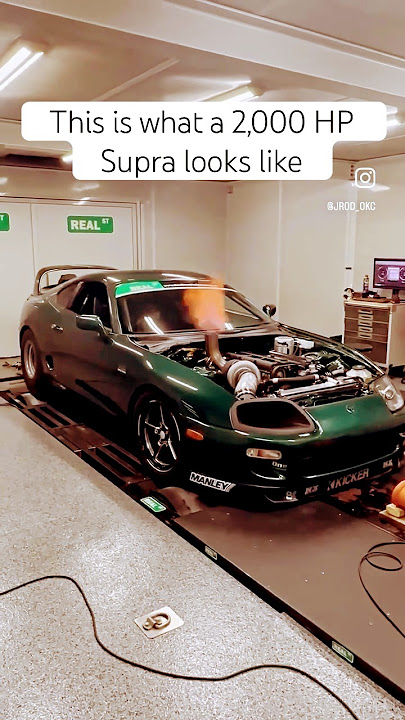 2,000 hp Toyota Supra Dyno test
