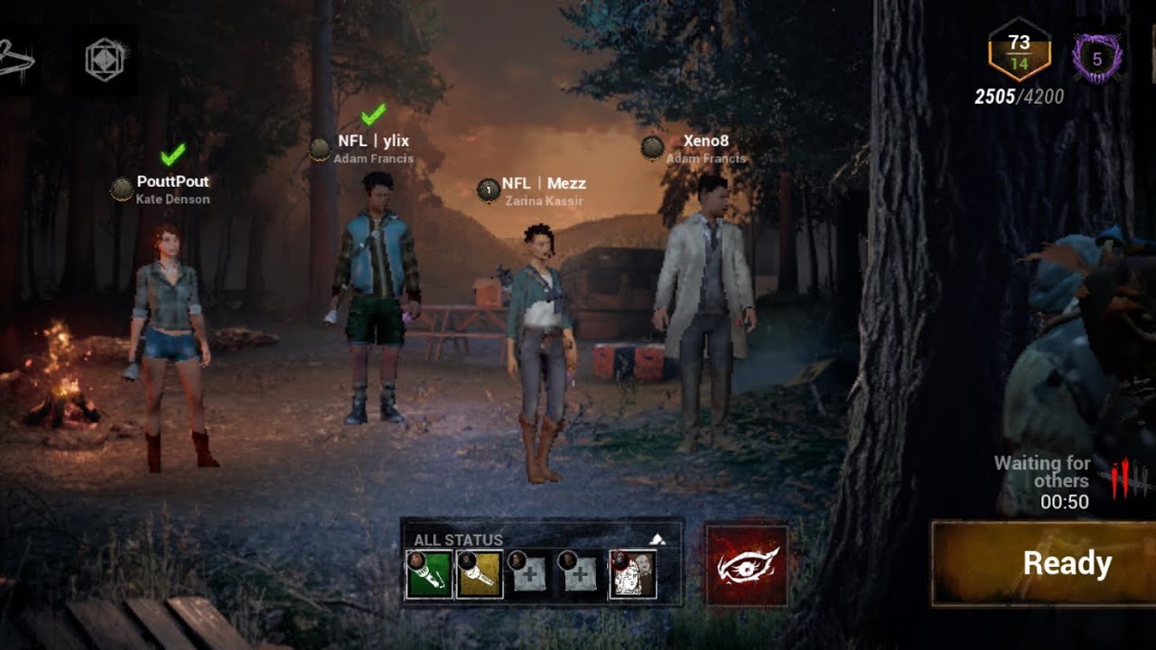 The Twins vs 4 Cracked Survivors. (Intense match). DBD Mobile.