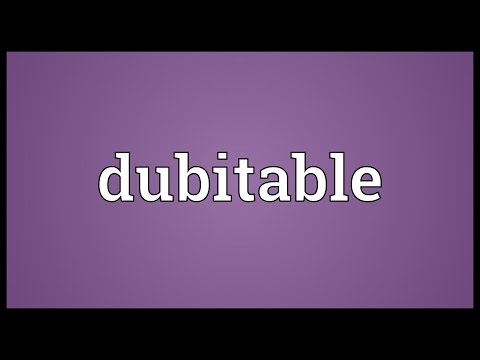 Header of dubitable