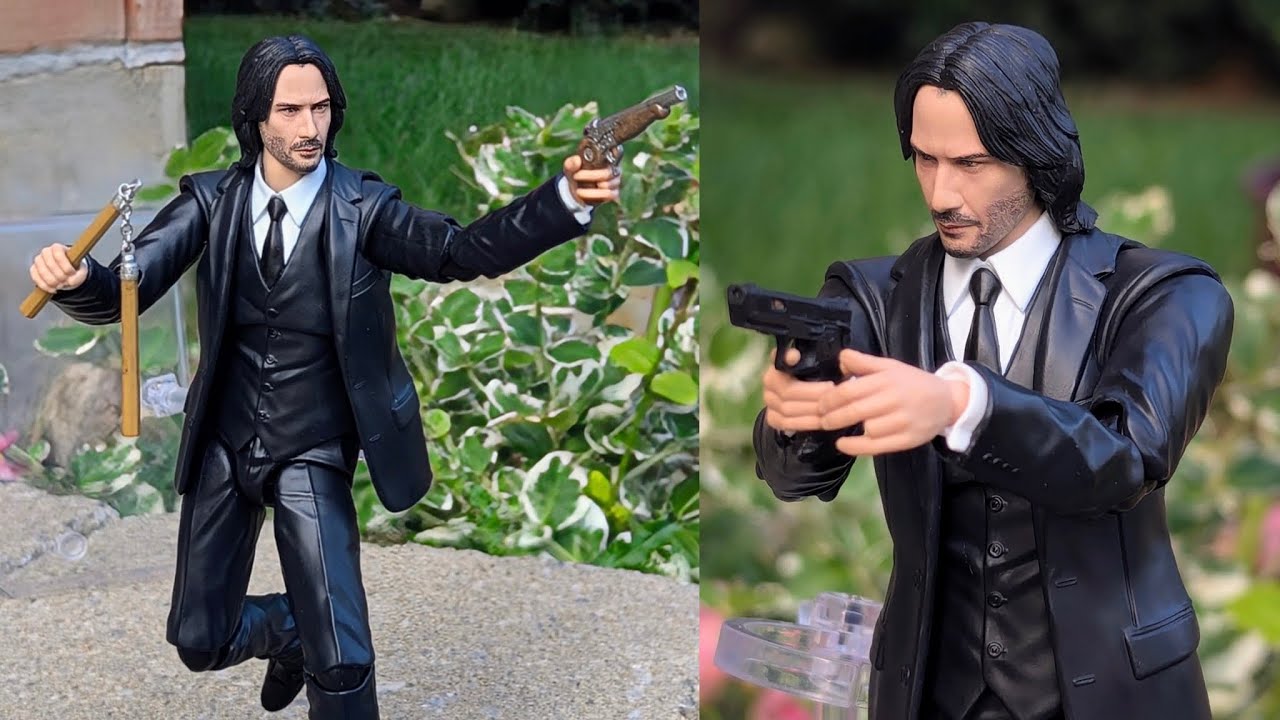 New Mafex John Wick Chapter 4 action figure review in stock at