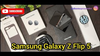 SAMSUNG GALAXY Z FLIP 5 Unboxing 🔥💥👊(8/256 GB) GRAPHITE Colour👌