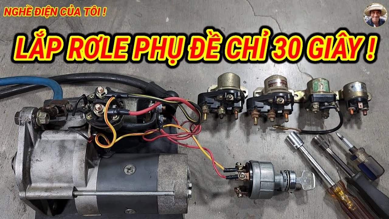 Cách đấu dây cho rơle phụ đề!
