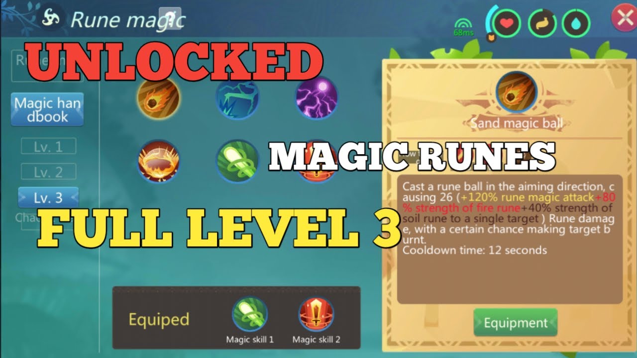Utopia Origin : Tips Dan Trick // Upgrade Rune Magic Level 3 Utopia ...
