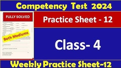 pseb competency based paper class 4th punjabi worksheet 12 test 2024 l fully solved #pseb #class4