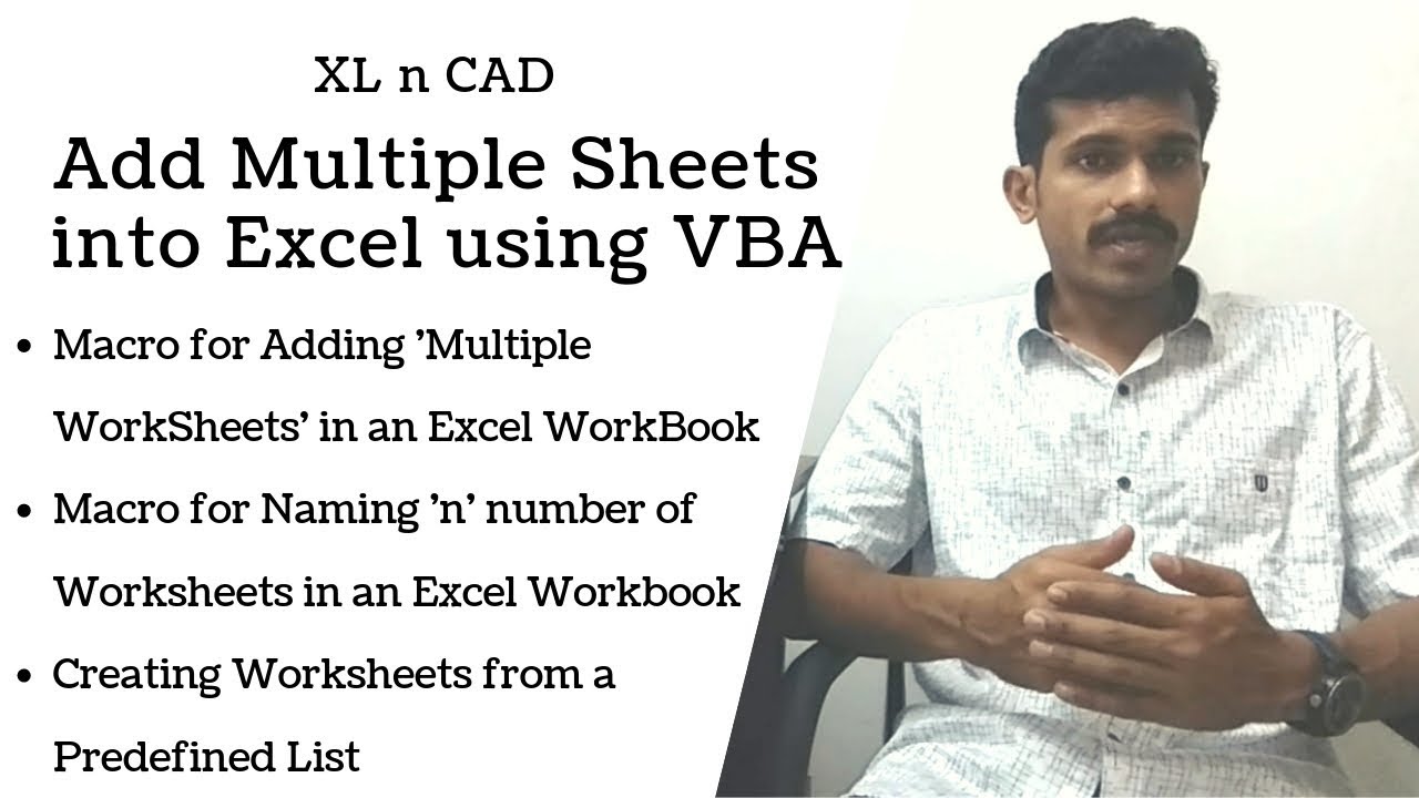 how-to-add-multiple-worksheets-in-excel-youtube