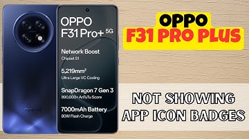 Oppo F31 Pro Plus App Icon Badge || Not showing app icon badges