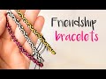 DIY How to make friendship bracelet with macrame knots