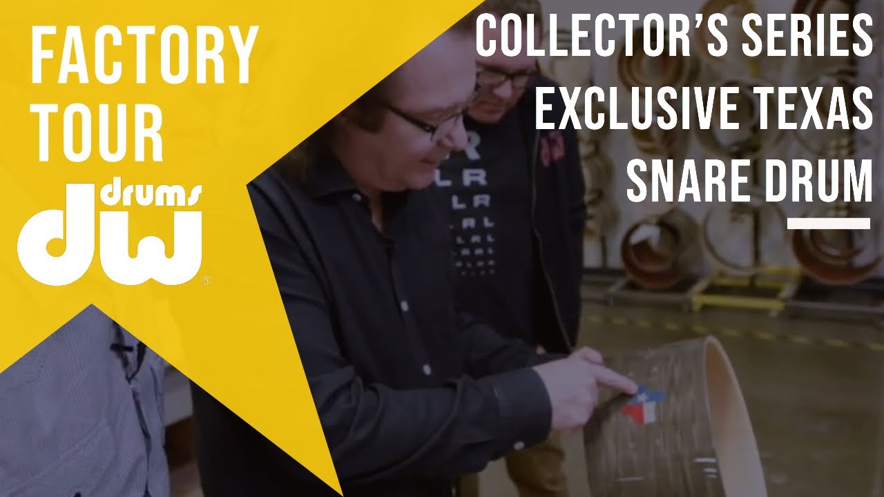Factory Tour: DW Collector's Series Exclusive Texas Flag Snare Drum
