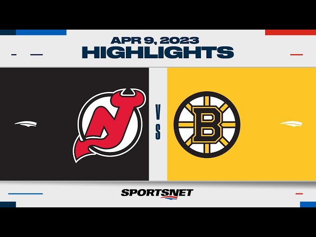 NHL Highlights  Devils vs. Bruins - April 8, 2023 