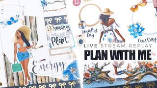 Plan With Me in My B6 Stalogy & DIY Planner with Coastal Themes