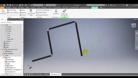 Inventor 2018: Giới thiệu 4 lệnh connect fittings, populate route, tube and pipe styles