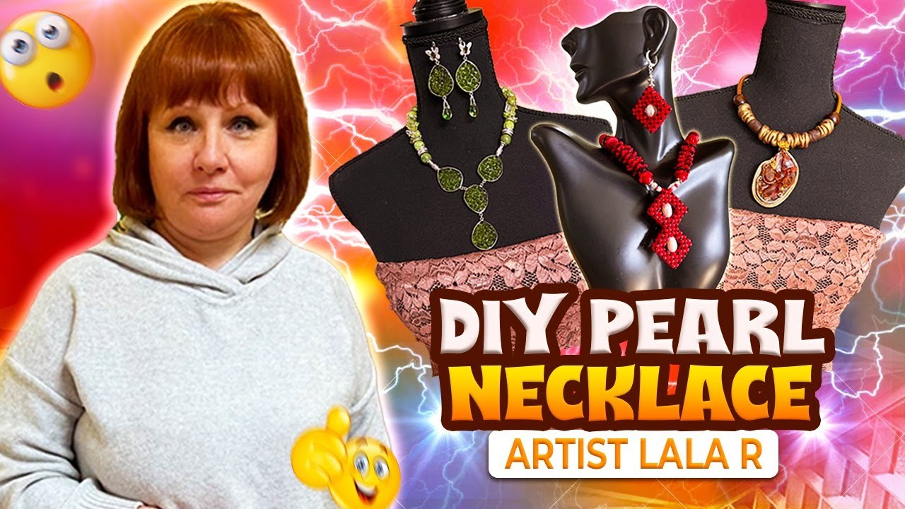 DIY Pearl Necklace Artist Lala R - Jewelry Making at Home - YouTube