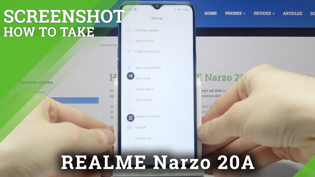 REALME Narzo 20A – Capture Desktop & Take Screenshot