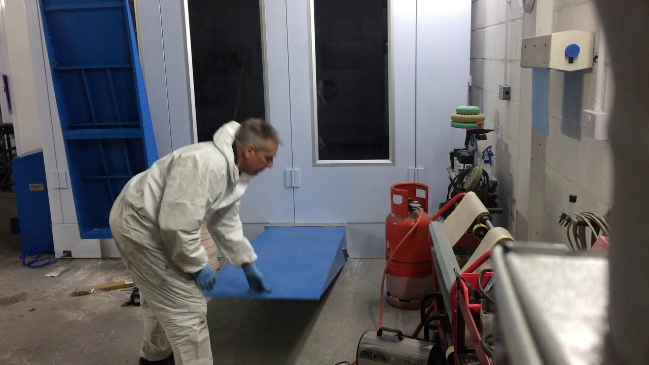 Modification to spray booth ramps - YouTube