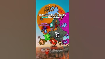 what Continent is your country second most apparat off? #viral #europe #geography #mapping #mapper