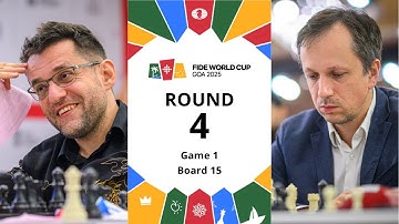 🇦🇲 Levon Aronian – Radoslaw Wojtaszek 🇵🇱 | FIDE World Cup 2025 | Round 4 | Game 1 | Board 15