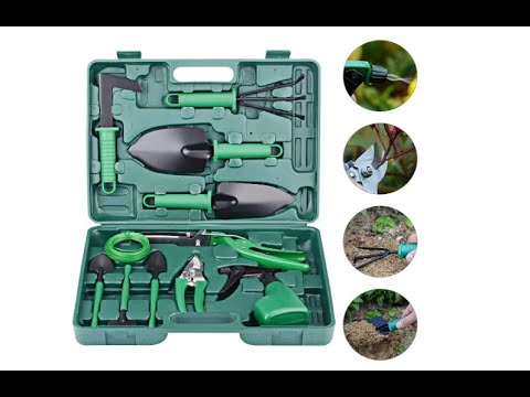 Wodesid 10 Piece Garden Tool Set with Carrying Case Gardening Tools Kit - Overview by Garden Lovers