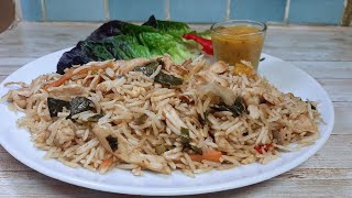 Chicken stir fry rice/ Chinese rice with English Subtitles
