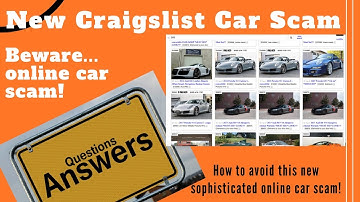 How to avoid new craigslist car scam!
