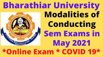 Latest Modalities to Conduct Online Exam May 2021|Bharathiar University|Students to Follow|TamilRaja
