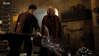 Merlin uses his magic I The Dragon's call I Merlin Series 1 episode 1