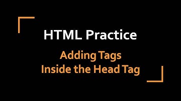 Adding Tags in the Head Tag