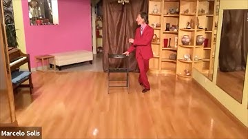 Argentine Tango class: chair exercise with backward ochos