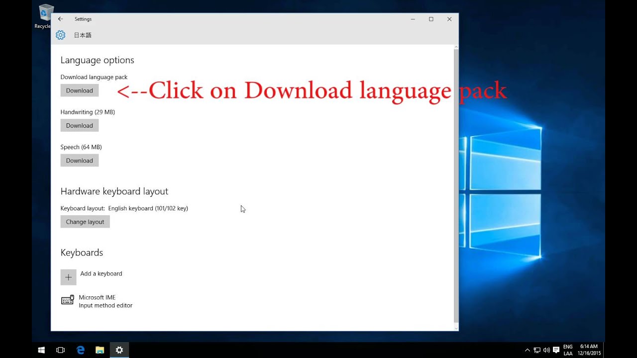 How To Change Windows 10 Language From English To Japanese Youtube