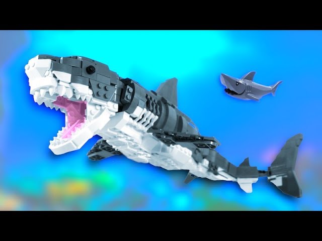 LEGO Megalodon Shark MOC! (Instructions 