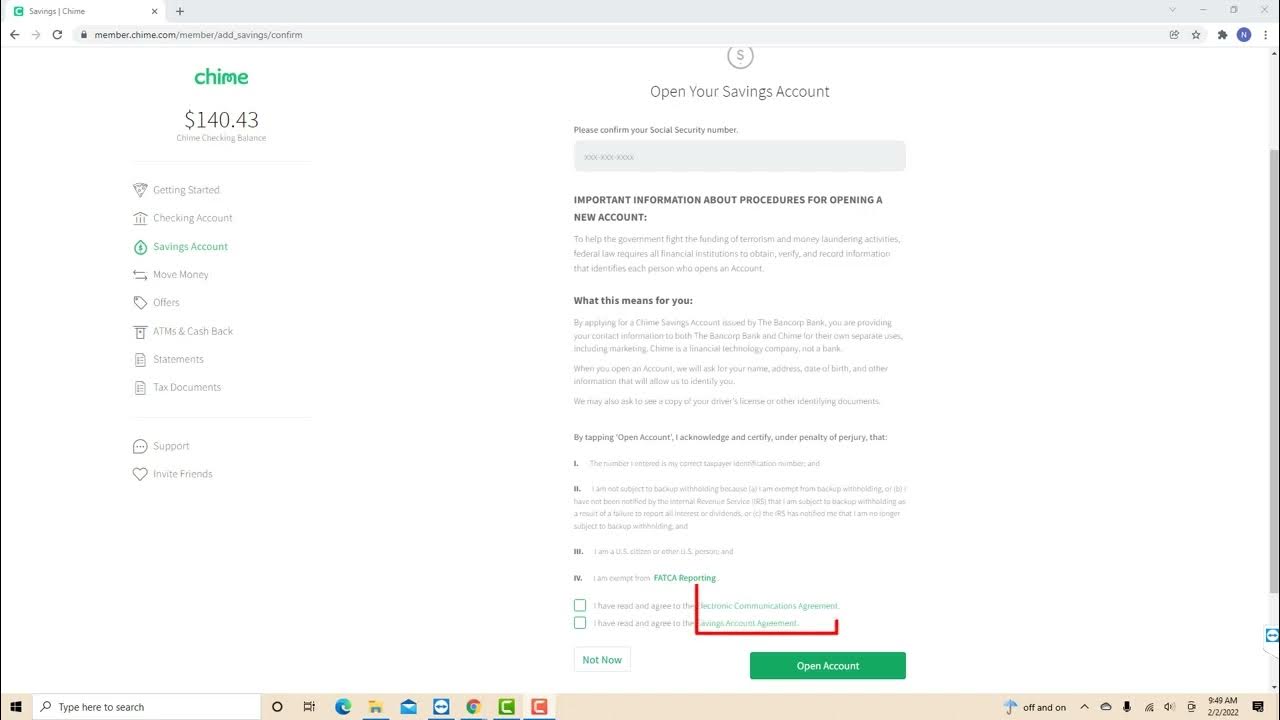 How to Open a Savings Account on Chime YouTube