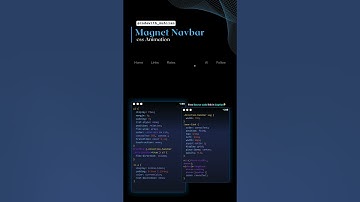 Modern Navbar Animated #codewith_muhilan #css #coding