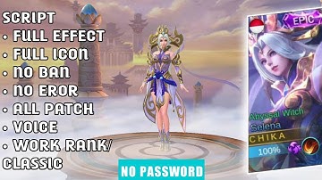 Script Skin Selena Epic Thunderflash - Mobile Legends bang bang