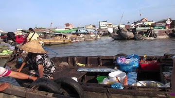 MVI 0453  DÌ HAI BÚN RIÊU CỦA CHỢ NỔI CÁI RĂNG - CẦN THƠ