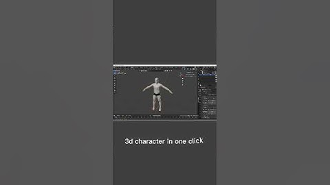 character in one click #blendertips #blender  #mblab #blender3dmodeling