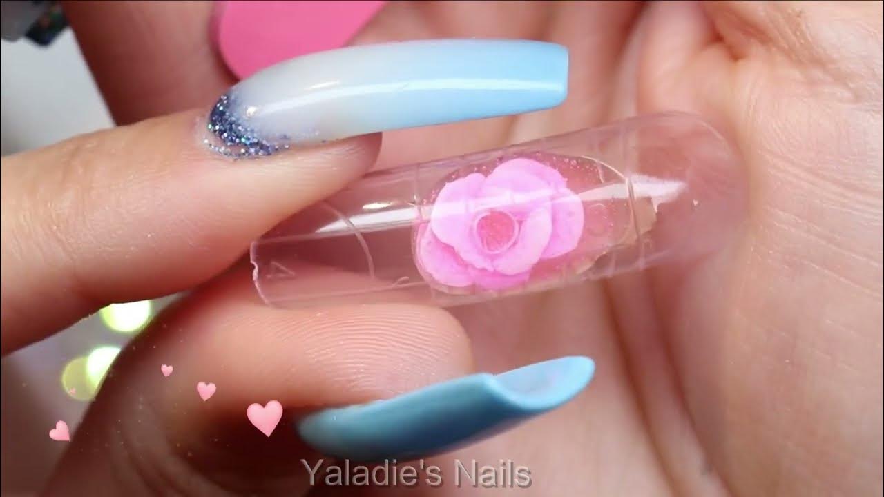 Nail Art Frozen Flower YouTube