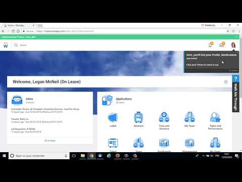 Onboarding sur Workday® : WalkMe® guide l'utilisateur