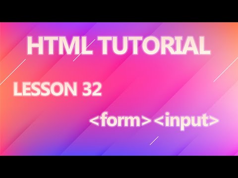 Html form and input tag ( All input types are explained ) - YouTube