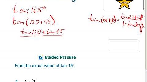 Pcalc lesson 5 4 Video C Using tan sum identity