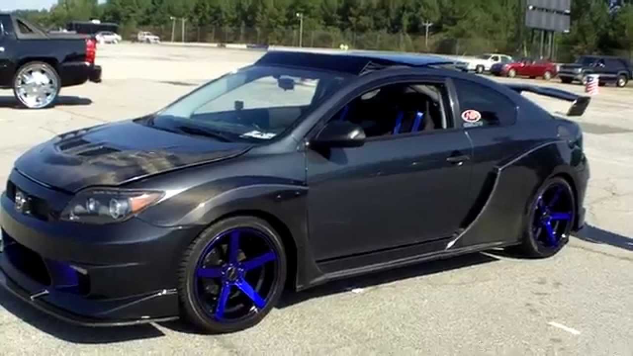 SCION TC WITH WIDE BODY KIT AND ALPINE SYSTEM - YouTube