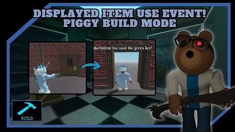 🖥 | How To Make A Displayed Item Use Event! | Piggy: Build Mode