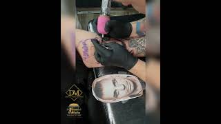 Till Lindemann (Rammstein) timelapse tattooing by Dragomir - Inn the City Ink