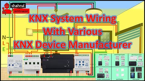 KNX System Wiring With Various KNX Device Manufacturers | Electrical Engineering Basics